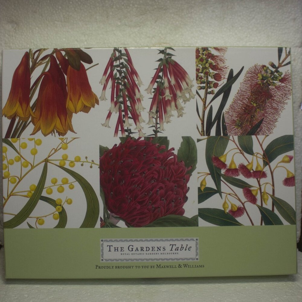 The Gardens Table by Maxwell & Williams Set of 6 Placemats Royal Botanic Gardens